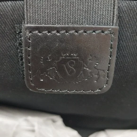 Sid & Vain Laptop bag BOSTON smooth leather black